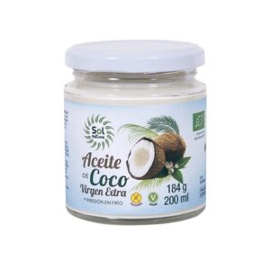 ACEITE DE COCO VIRGEN EXTRA 200 ML SOL NATURAL